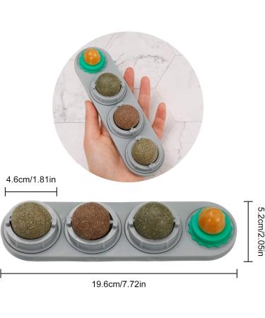 Chutoral Rotatable Catnip Balls Toy - Licking Treats & Edible Catnip Balls for Cats and Kittens - Buy Online on SooperMarket.com