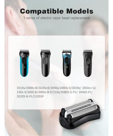 Replacement Head Compatible with Braun Series 3 Mellbree Shaver Heads Replacmenet Compatible with Braun S3 - Buy Online on SooperMarket.com