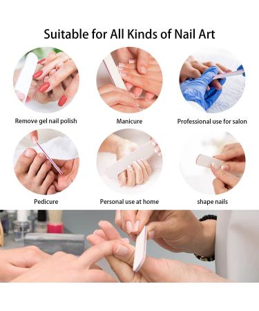 Lofuanna 15 Pack Professional Nail File Set - 100/180 Grit Double Sided Emery Board for Acrylic & Natural Nails - Manicure Tools for Home or Salon Use - Buy Online on SooperMarket.com