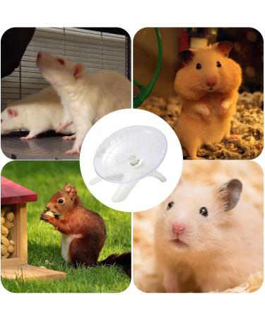 Wheel for Hamster | Hamster Exercise Wheel Running Wheel Small Animal Toys for Hamsters Gerbils Mice Hamster Cage Accessories Troonz White - Buy Online on SooperMarket.com