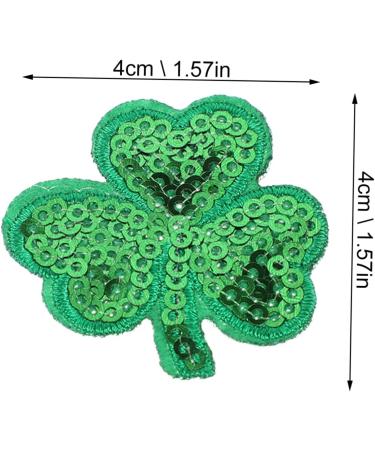 STOBOK 1 Set 20 Pcs Patch St Patricks Day Patches Leaf Embroidered Hot Melt Adhesive Film Clothing - Buy Online on SooperMarket.com
