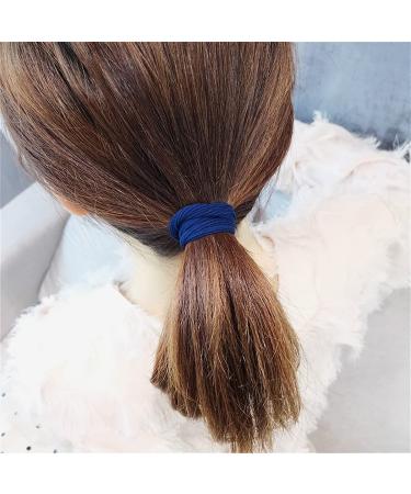 80 Pcs Seamless Cotton Hair Ties for Women - Elastic Wave Style Bands for Curly & Thick Hair - Buy Online on SooperMarket.com