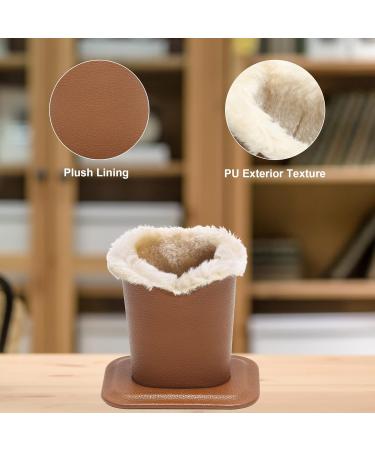 Bivisen Glasses Holder - Modern Velvet Plush Eyeglass Case in Black & Brown | Stylish PU Leather Design for Eye Care - Buy Online on SooperMarket.com