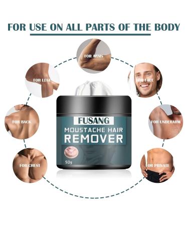 Quick & Painless Intimate Hair Removal Cream for Men - Flawless Depilatory for Unwanted Body Hair - Buy Online on SooperMarket.com
