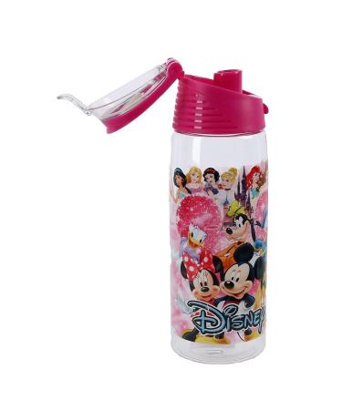 Disney Ensemble Group Mickey Minnie Goofy Donald Pluto Flip Top Bottle