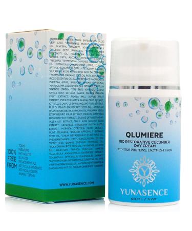 YUNASENCE QLUMIERE Bio-Restorative Cucumber Cream - Hydrating Amino Acids Hyaluronic Acid & Caviar for Soothing Skin Care - Buy Online on SooperMarket.com