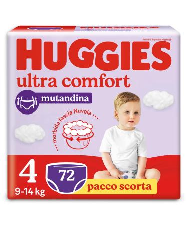 Huggies Ultra Comfort Diaper Pants Size 4 (9-14 kg) Pack of 72 Diaper Pants 72 pieces (1 pack)