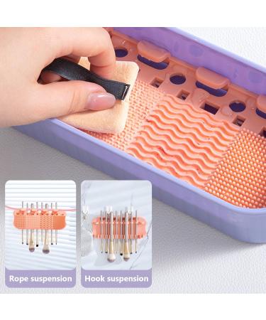 3-in-1 Makeup Brush Cleaner & Organizer - Portable Cleaning Mat for Flawless Cosmetics | International Shipping - Buy Online on SooperMarket.com