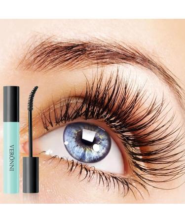 4D Silk Fiber Black Mascara - Volumizing & Waterproof with Curved Brush for Natural Extension & Lengthening - Buy Online on SooperMarket.com