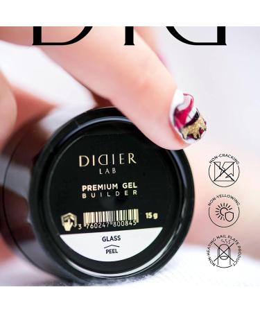 Didier Lab - Premium Glass Solid Builder Gel for Nails - Hard Gel Builder for Extension - Nail Strengthener - LED UV Builder Gel for Nails - Split Nail Repair - Nail Hardener Gel - 50 ml 50 ml (Pack of 1) Glass - Buy Online on SooperMarket.com