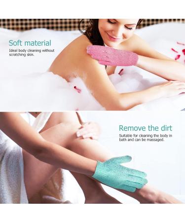 Healifty 6 Pairs Exfoliating Gloves for Body Shower - Bath and Shower Scrubber Gloves for Women - Buy Online on SooperMarket.com