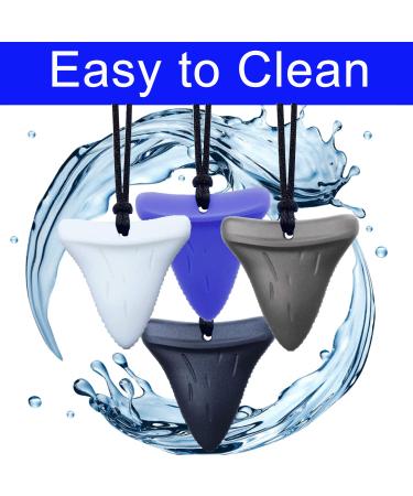GNAWRISHING Sensory Chew Necklaces 4 Pack - For Autism ADHD SPD - Boys Girls Adults - Oral Motor Stimulation - Buy Online on SooperMarket.com