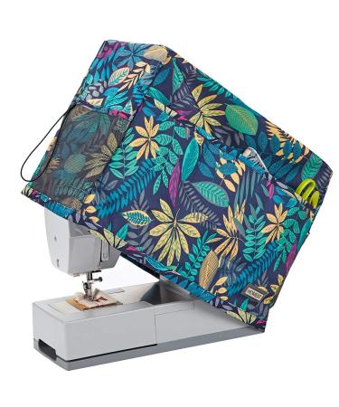 HOMEST Sewing Machine Dust Cover with Storage Pockets  Compatible with Most Standard Singer and Brother Machines  Floral (Patent Design)