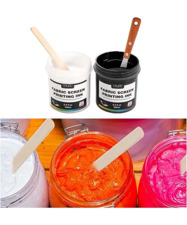 Caydo 38 Piece Screen Printing Kit with Fabric Ink, Frames, Squeegees, Film, Knife, and Tape - Buy Online on SooperMarket.com