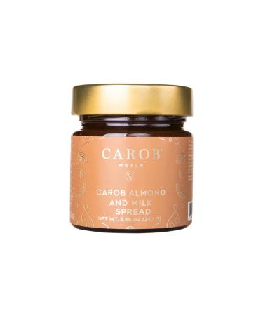 Carob Almond and Spread | Gluten-free & No Added Sugar | Contains no Cocoa | 240g