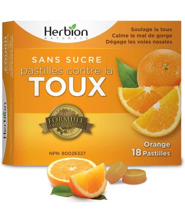 Herbion Naturals Sugar-Free Cough Lozenges with Natural Orange Flavour Relieves Cough Clears Nasal Congestion Soothes Sore Throat For Adults and Children 12 years and above (Pack of 6) 108 Count - Buy Online on SooperMarket.com