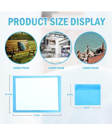 Timoo 100 PCS Disposable Changing Pad - Leak-Proof Underpad Bed Table Protector Mat - Soft Non-Woven Fabric - 17x13 - Buy Online on SooperMarket.com