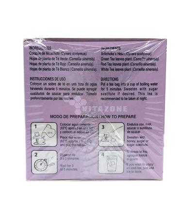 Alcachofivida Artichoke Tea - 30 Tea Bags in a Box | Herbal Detox Tea - Buy Online on SooperMarket.com