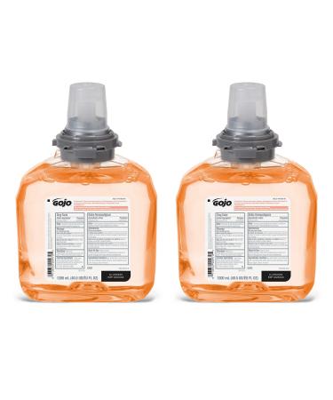 GOJO TFX Premium Foam Antibacterial Handwash Fresh Fruit Scent 1200 mL Foam Hand Soap Refills for GOJO TFX Touch-Free Dispenser (Pack of 2) - 5362-02