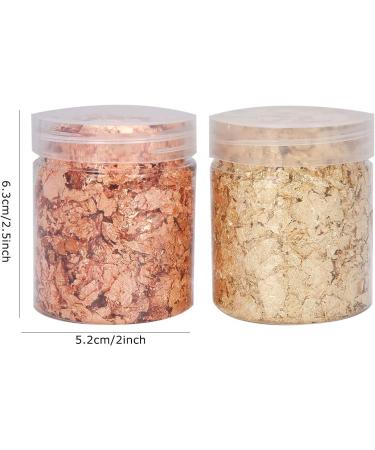Manicure Gold Foil Plastic Storage Box 5g Sturdy Gold Foil for Acrylic Paint Nail Art Manicures Photo Frames - Buy Online on SooperMarket.com