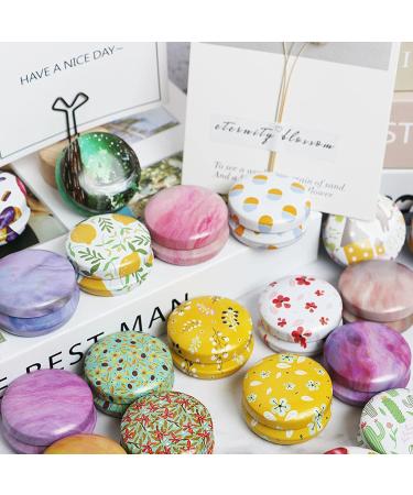 Rarapop 12 Pack Round Empty Tin Candle Jars - 20ml Refillable Travel Tins for Candle, Lip Balm, Salve, Eye Shadow & Powder - Buy Online on SooperMarket.com