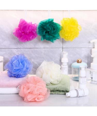 100 Pcs Bath Sponge Shower Loofahs Bulk Exfoliating Body Scrubber Pack - Assorted Colors - Bathing Accessories for Kids, Women, Men - Mesh Balls Travel Cleaning Wash Puff - Buy Online on SooperMarket.com