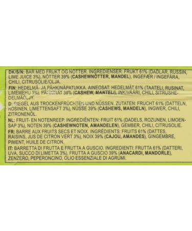 Raw Bite Raw Food Bar Spicy Lime - 12-Pack (50g Each) | Healthy Snack for International Shipping - Buy Online on SooperMarket.com