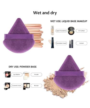 BEAKEY Travel Makeup Brushes 12pcs Brush Set - Premium Synthetic Foundation & Contour Brushes for Concealer, Eyeshadow & Blush - Fashionable Purple Makeup Tools - Buy Online on SooperMarket.com