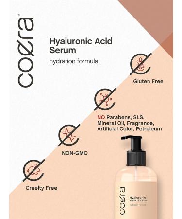 Hyaluronic Acid Serum for Face & Skin - 8 oz | Paraben & SLS Free Moisturizer - Buy Online on SooperMarket.com