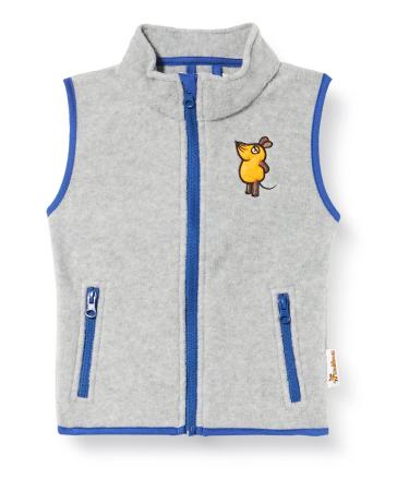 Playshoes Unisex Kid's Fleece Weste Outdoor top 80 grey/melange The Mouse