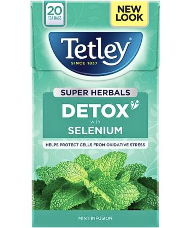 Tetley Super Herbals Mint Detox Tea 20 Per Pack (2 Pack Bundle) - Buy Online on SooperMarket.com