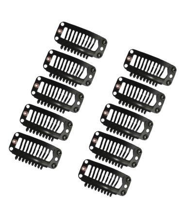 20pcs Weft Clips Wig Clips Hair Clips Weft Hair Extension - Black