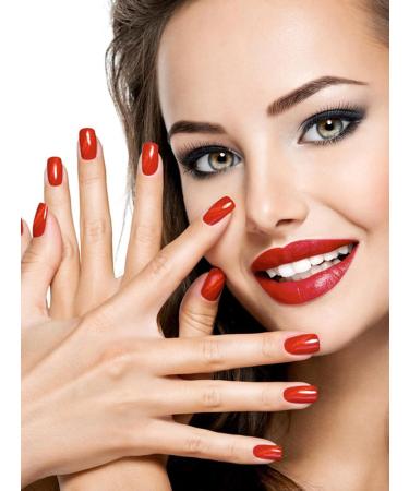 EBANKU 20 PCS Semi Cured Gel Nail Strips Full Wraps Adhesive Stickers with File - #5 - Buy Online on SooperMarket.com