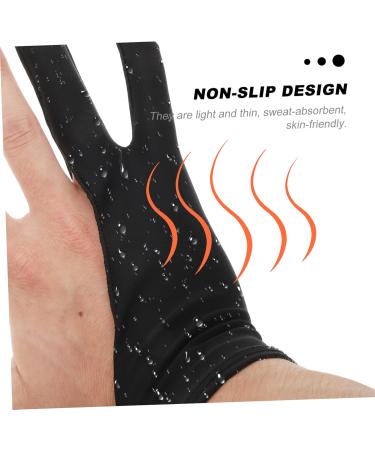 KALLORY 4pcs 2 Painting Gloves Fingerless Reduce Friction Man Black 17.5X7.8X0.2CM - Buy Online on SooperMarket.com
