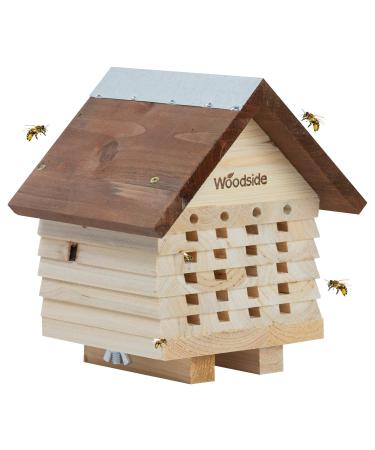 Woodside Wooden Garden Bee House Natural Bug/Insect Hotel Shelter Outdoor Nest Box