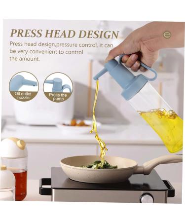 Ciieeo 4pcs Castor Silicone Container Oil Dispenser Bottle Kitchen Oil Bottle Glass Oil Storage Bottle Food Containers Olive Oil Dispenser Soda Glass Kitchen Supplies Multifunction 10.8X7.8X26.9CMx4pcs Bluex4pcs - Buy Online on SooperMarket.com