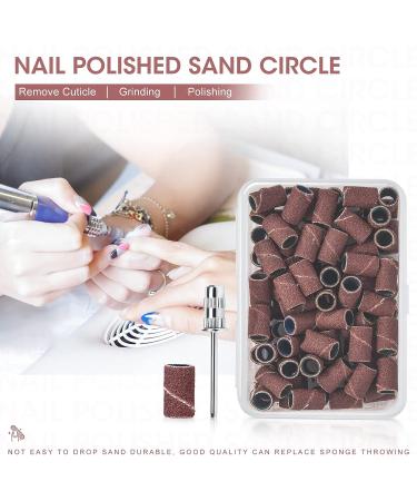 AORAEM 100PCS Nail Sanding Bands Set for Nail Drill - Professional 2.35mm Mandrel Bit for Gel Manicures and Pedicures - Buy Online on SooperMarket.com