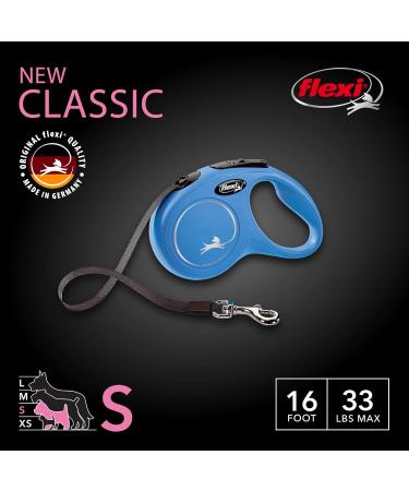 Flexi Classic Retractable Dog Leash - 4.8m Small Size in Blue | International Shipping Available - Buy Online on SooperMarket.com