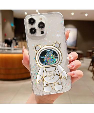 Rnrieyta Miago B r Astronaut Stand Shell for iPhone 12 Mini | Cute Crystal Bumper Case with Kickstand - Bling Transparent Protection - Buy Online on SooperMarket.com