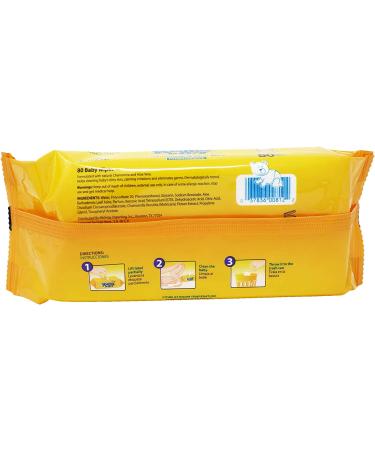 Ricitos de Oro Chamomile and Aloe Vera Baby Wipes Refill 6-Pack - Hypoallergenic, Moisturizing, Alcohol-Free, Lightly Scented, 480 Wipes - Buy Online on SooperMarket.com