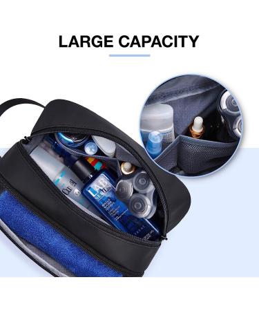 BAGSMART Men's Travel Toiletry Organizer - Water Resistant Hanging Dopp Kit/Shaving Bag - Black-Medium - Buy Online on SooperMarket.com