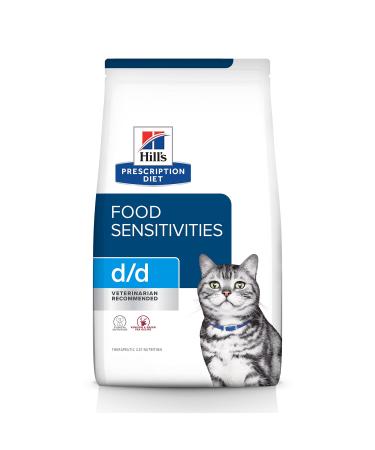 Hill's Prescription Diet d/d Skin/Food Sensitivities with Venison Dry Cat Food 8.5 Pound (Pack of 1)