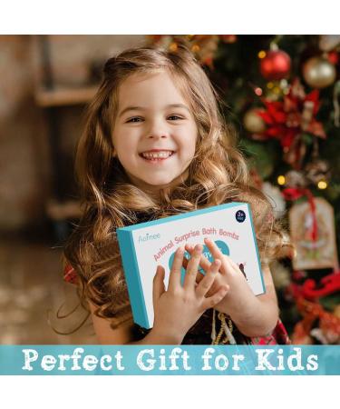 Aofmee Handmade Natural Bath Bombs for Kids with Surprise Inside - Shea Cocoa Butter Moisturize - Spa Fizzies Bath Bomb Kit - Perfect Birthday or Holiday Gift for Women, Girls, Boys - 6 Cute Bath Bombs - Buy Online on SooperMarket.com