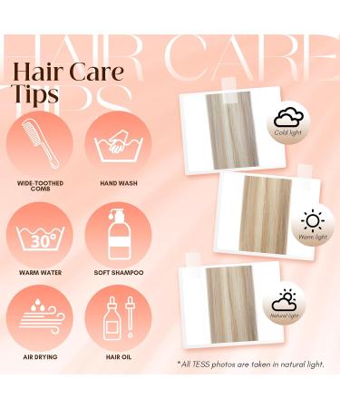 TESS Claw Clip in Ponytail Hair Extensions 26 Inches Straight Ponytail Extension Ash Blonde Balayage Hair Extensions Clip in Ponytail Blond for Women 150g - Buy Online on SooperMarket.com