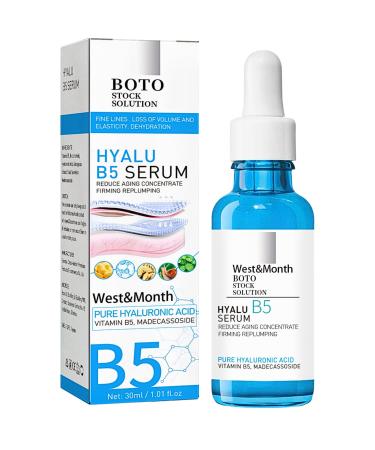 B5 Face Serum Hyaluronic Acid Serum with Vitamin B5 Bo-tox Face Serum Anti Aging Serum Instant Face Firming & Plumping Face Fade Fine Lines Bo-tox Face Serum B5 Face Moisturiser 30ml