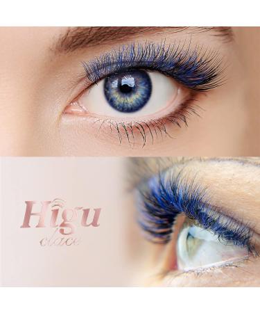Colored Lash Clusters DIY Eyelash Extensions 72 C/D Curl - Natural Blue-D mix8-16 - Buy Online on SooperMarket.com