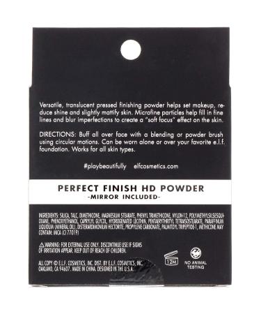 e.l.f. Studio Perfect Finish HD Powder - Translucent 0.28oz (8g) | e.l.f. Cosmetics - Buy Online on SooperMarket.com