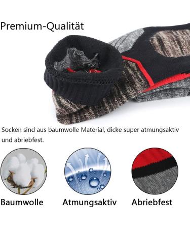 JTEG Unisex Ski Socks - Thermo Knee Socks for Winter Sports | 2 Pairs Red-Orange for Men Women & Kids - Buy Online on SooperMarket.com