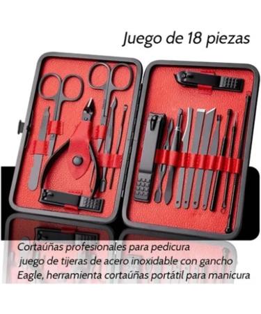 Verdant Touch Manicure Set Stainless Steel Manicure Pedicure Tool Kit 18-Piece Nail Clippers Set for Home - Buy Online on SooperMarket.com