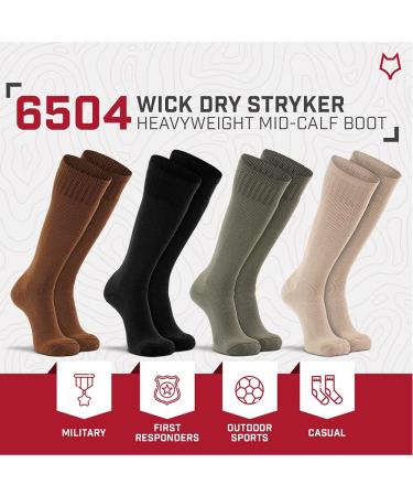 Fox River Steel-Toe Mid-Calf Work Boot Socks - 2 Pack, White, Large - Buy Online on SooperMarket.com